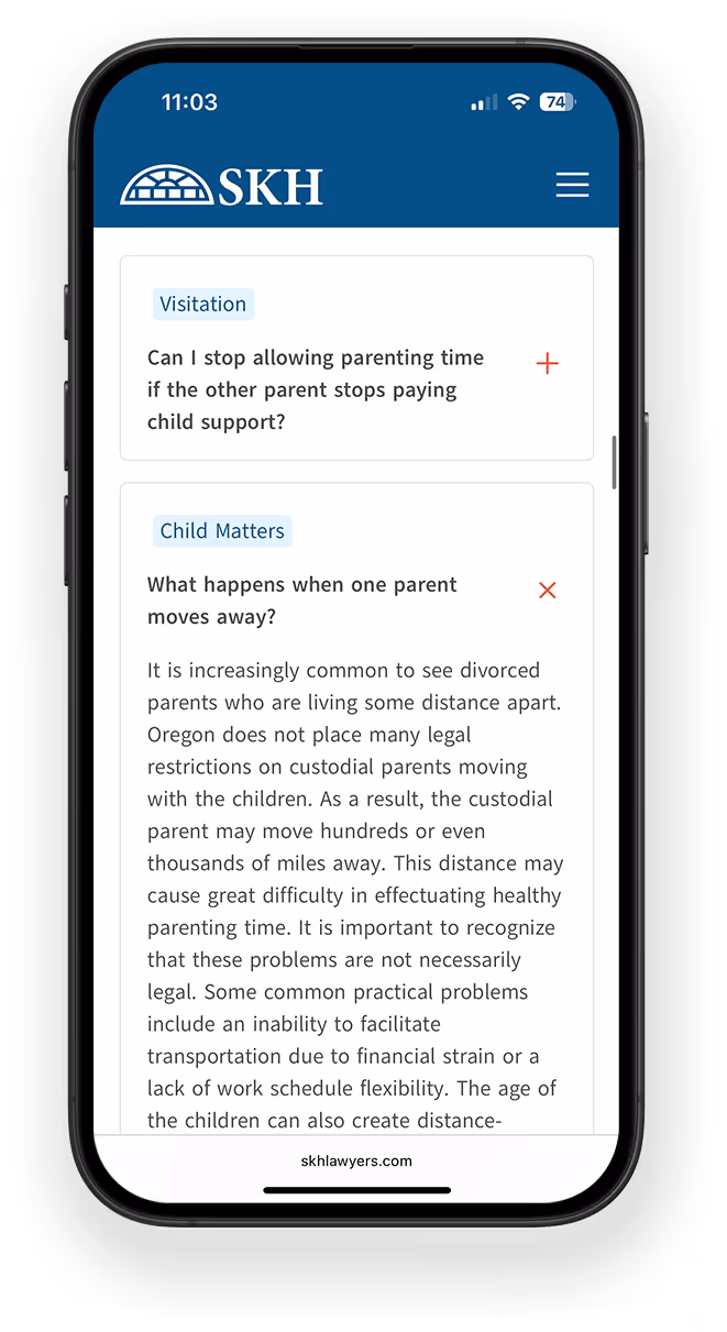 Mobile contact screen